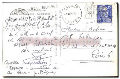 Cavaleiro em um cavalo cabrito — Saumur, 1915 — F. JON — Verso