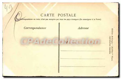 Castelo de Brissac — Main-et-Loire — Excerto da Obra do B° O. de Wismes "O Maine e o Anjou" — Verso