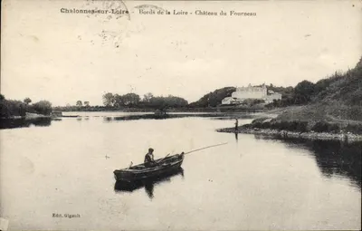 Chalonnes-sur-Loire — Margens do rio Loire — Castelo do Fourneau — Edit. Gigault