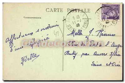 Chalonnes-sur-Loire — Igreja de Nossa Senhora — CPAdeCollection — Verso