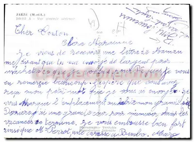 Jarzé — Ogólny widok lotniczy — Prawdziwy fotograf — Rewers