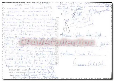Residência de moradias — Bairro da Madeleine — Cim — Verso