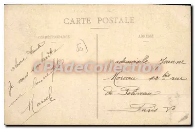 Carteret - Dunas de areia e Estrada de Hattainville — editor desconhecido, número de série não visível — Verso