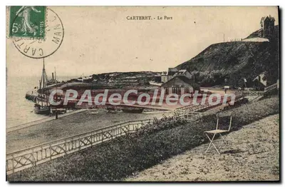 Carteret - O Porto — visão do porto e do cais — editor desconhecido