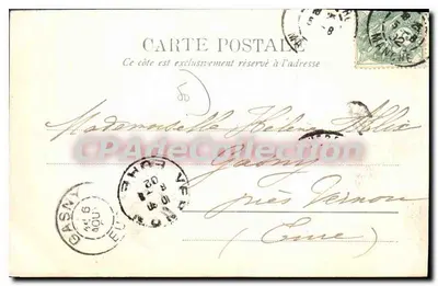O Casino (Praia) — Cherbourg — editor Almanach — Verso