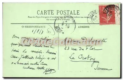 Cherbourg — Wejście do portu — LL. n°26 — Rewers