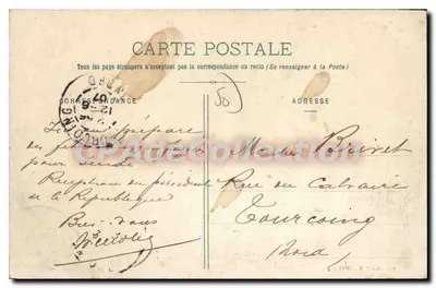 Cherbourg - Zatoka, widok z Punktu Beton — kolekcja P.-D., Cherbourg — Rewers