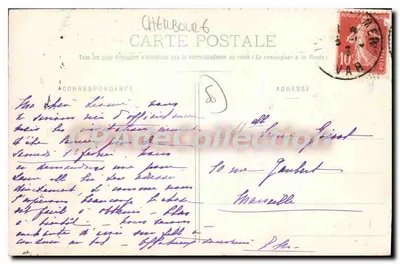 Cherbourg — Morze, Dla Orphanów Morza — Émile Peyrouton — Rewers