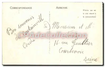 Coutainville — Banho — CPAdeCollection — Verso