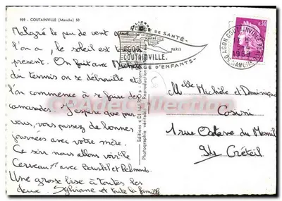 Coutainville — Souvenir de la plage — Éditions « DI MA RIO » — Rewers