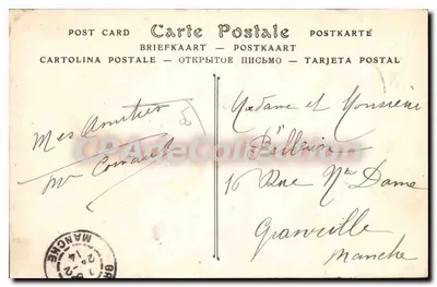 Coutances — Die Kathedrale, Vogelperspektive — ND Phol — Rückseite