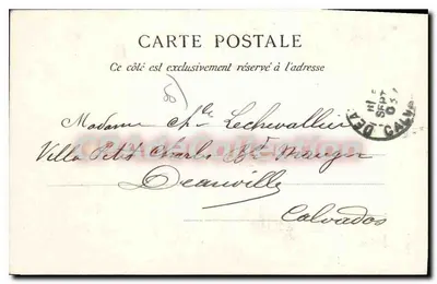 Coutances — Saint-Pierre et Rue Saint-René — C.P.A. Paris — Verso