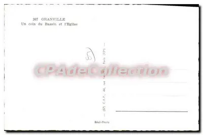 Granville — Kąt portu i Kościół — C.A.P. nr 267 — Rewers