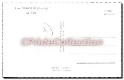 Granville (Manche) — O Porto — Edições Gaby — Verso