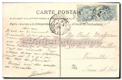 Granville — O Casino e a Falésia — La C.P.A. — Verso