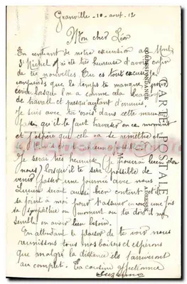 Granville — La Muraille du Nord — J. Puel phot — Verso