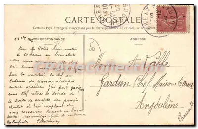Granville — O Farol e o Sémaphore — A. Puelh fot. — Verso