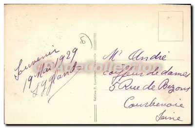 Granville — I Rocchi della Spiaggia — Edizione E. Lesotet, n°63 — Verso