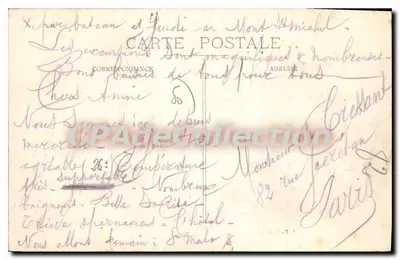 Granville — Vista geral da Praia — J. Puel, fot. n°39 — Verso