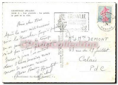 Granville (Manche) — Vista geral — A ponta, o porto e a cidade — Goinard — Verso