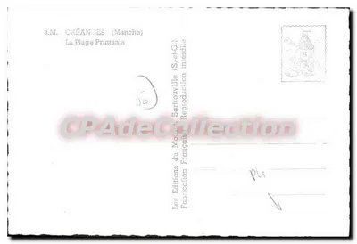 Plaża Printania — Sartrouville (Manche) — Éditions du Montoir — Rewers