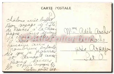 Châlons-sur-Marne — Place de l'Hôtel-de-Ville — Wyd. J.B. — Rewers