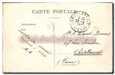 Chalons-sur-Marne — Junção dos dois Canais, Mau e Nau — L. Géra, Edição Chalons-sur-Marne — Verso
