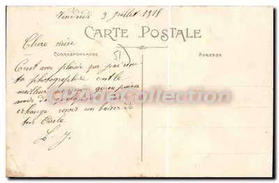 Chalons-sur-Marne — Dzielnica 15. Strzelców — J. Bourjogné wydawca Châtillon-Thierry — Rewers