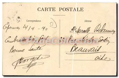 Epernay — A Marne — Edição das Novas — Verso