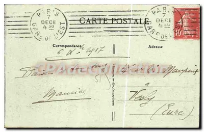 ÉPERNAY — Vista general — Tarjeta postal antigua de Collection — Reverso