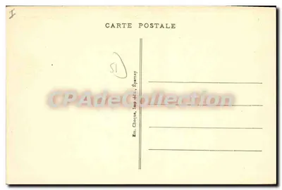 Epernay - Hotel Chandon de Briailles - L'Orangerie — Editore Em. Choque, n°31 — Verso