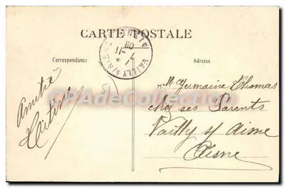 Reims — Vue Générale — Cacao Van Houtte — Éditeur inconnu, n° 140 — Verso