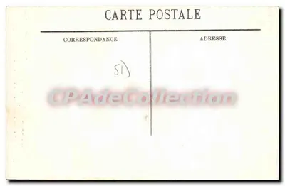 Reims bombardeado — Ângulo da place Drouet-d'Erlon e impasse St-Jacques — Cliché Jaouen-Carnot, Reims — Verso