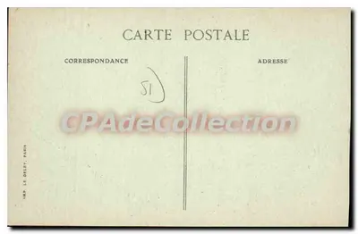 Reims — Rue Henri IV e Rue de Mars — B.D. Editora, n°15 — Verso