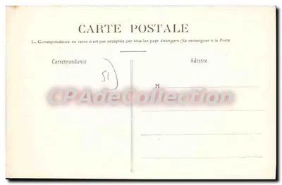 Reims — Place Drouet-d'Erlon e Fontaine Subé — CPAdeCollection — Verso