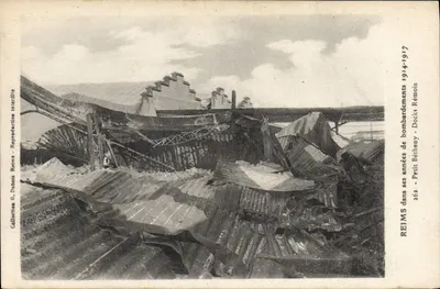 Reims dans ses années de bombardements 1914-1917 — Docks Béthény — Édition Petit Béthény, n° 262