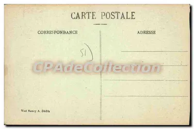 Reims während seiner Bombardierungszeiten 1914-15-16 — Rue des Telliers, Schule für körperliche Bildung gegründet von Paul Georgin — Sammlung G. Dibbois — Rückseite