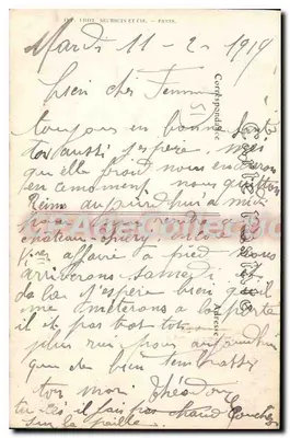 ランスの砲撃 — 1915年2月21日に210mm砲弾による損害、グランバザール馬厩（コールモルソー広場）— J. Matot, Edit., ランス, 番号 115 — 裏面
