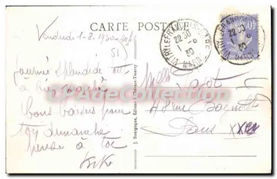 VITRY-le-FRANCOIS (Marne) — La Puerta del Puente — Edición J. B. — Reverso