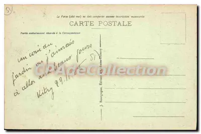 Vitry-le-François (Marne) — Il Giardino e il Monumento Carnot — Edit. J.B. — Verso