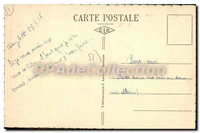 Vitry-le-François (Marne) — Statua del Colonnello Moll — Cartolina d'epoca de Collection — Verso