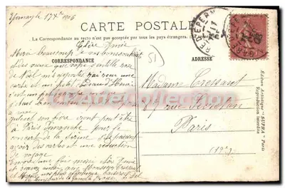 Marne — Zamek Brugny — W Champagne — Artystyczna edycja SUPRA Paryż — Rewers