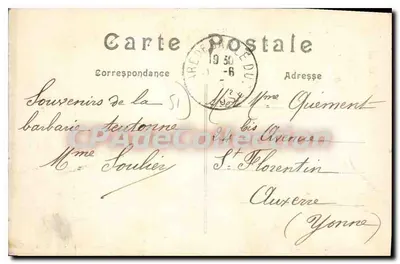 Villers-au-Vent — A Igreja — Batalha da Marne (6 ao 12 de setembro de 1914) — A. Hurellet, fotografia — Verso