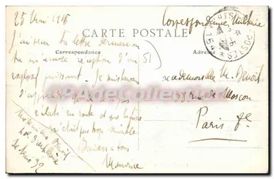 Sainte-Menehould — Bordas do Aisne — Coleção Haut, 13 Rue Château — Verso