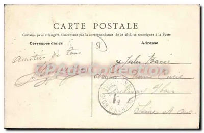 Castelo de Montmort - A Pelouse — Edição E. R. T. em Bompagne-Legny — Verso