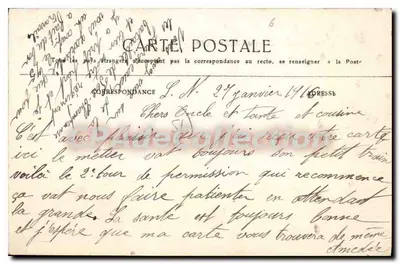 Fère-Champenoise (Marne) — A Usina Elétrica incendiada pelo bombardeio alemão em 7 de Setembro de 1914 — Edit. J.B. — Verso