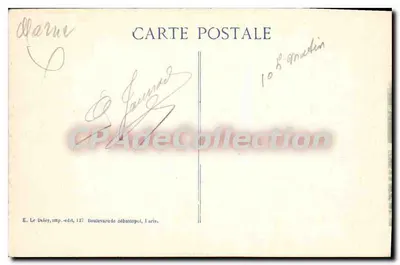 Sermaize-les-Bains — Desolação após a guerra 1914-15 — E. Le Daley, 36ª série — Verso