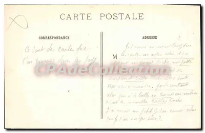 Sermaize-les-Bains (Marne) — Após o passo dos Alemães — J. Courcier, Paris — Verso