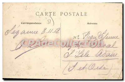 Montmirail — O Castelo de Beaumont — Artista P. R. T. em Pomponne-LA — Verso