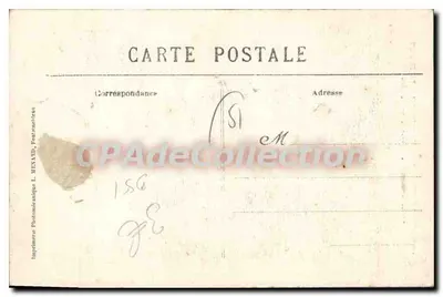 Sommescus — Interior da Igreja destruída pelos bombardeios — Guerra de 1914 — Batalha da Marne — L. M. (editor) — Verso